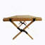 Table de salle à manger portative pliable en bois multifonctionnelle, intérieur naturel