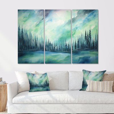 Ensemble de salon Northern Lights Scenery Minimalisme II - Northern Lights