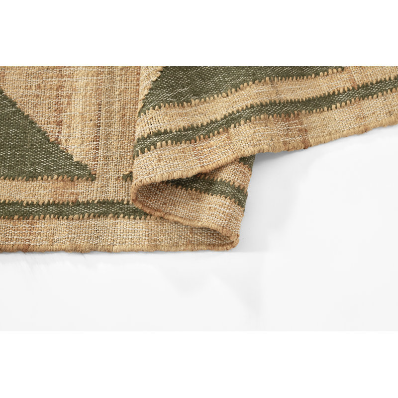 Erin Gates by Momeni Orchard Court Green Hand Woven Wool and Jute Area Rug, Rectangle 9' X 12'
