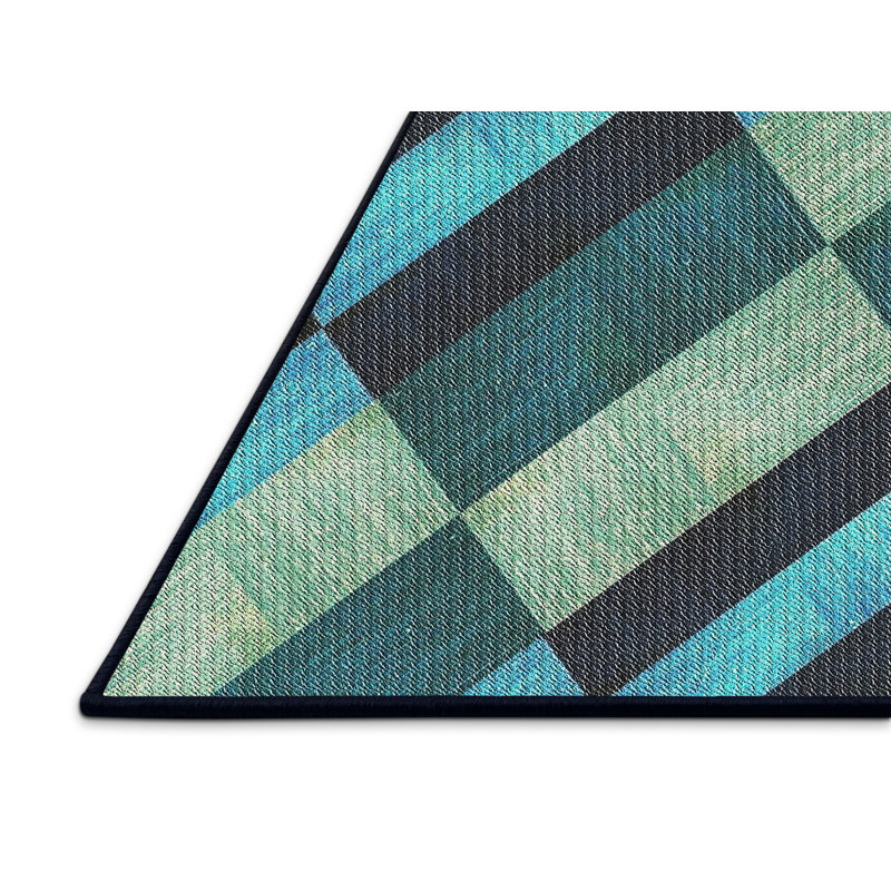 Geometric Indoor Rug, Rectangle 6' x 9'