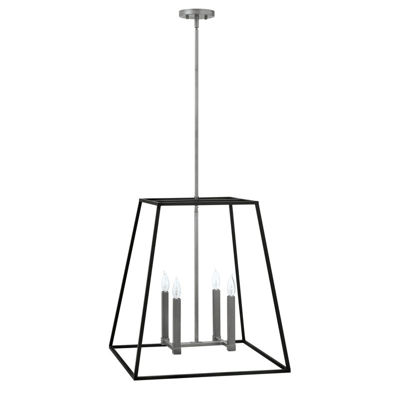 Lustre géométrique 4 lumières Burley Oak, L 22 po