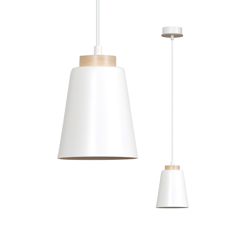 Bauman 1 - Light Bell Pendant, White