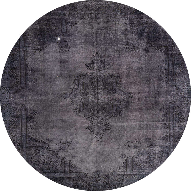 Abstract Indoor Rug, Round 6'