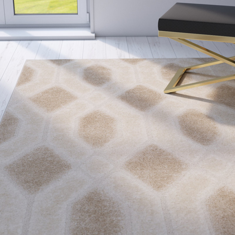 Archway Shag Performance Geometric Rug, Rectangle 4' x 6'