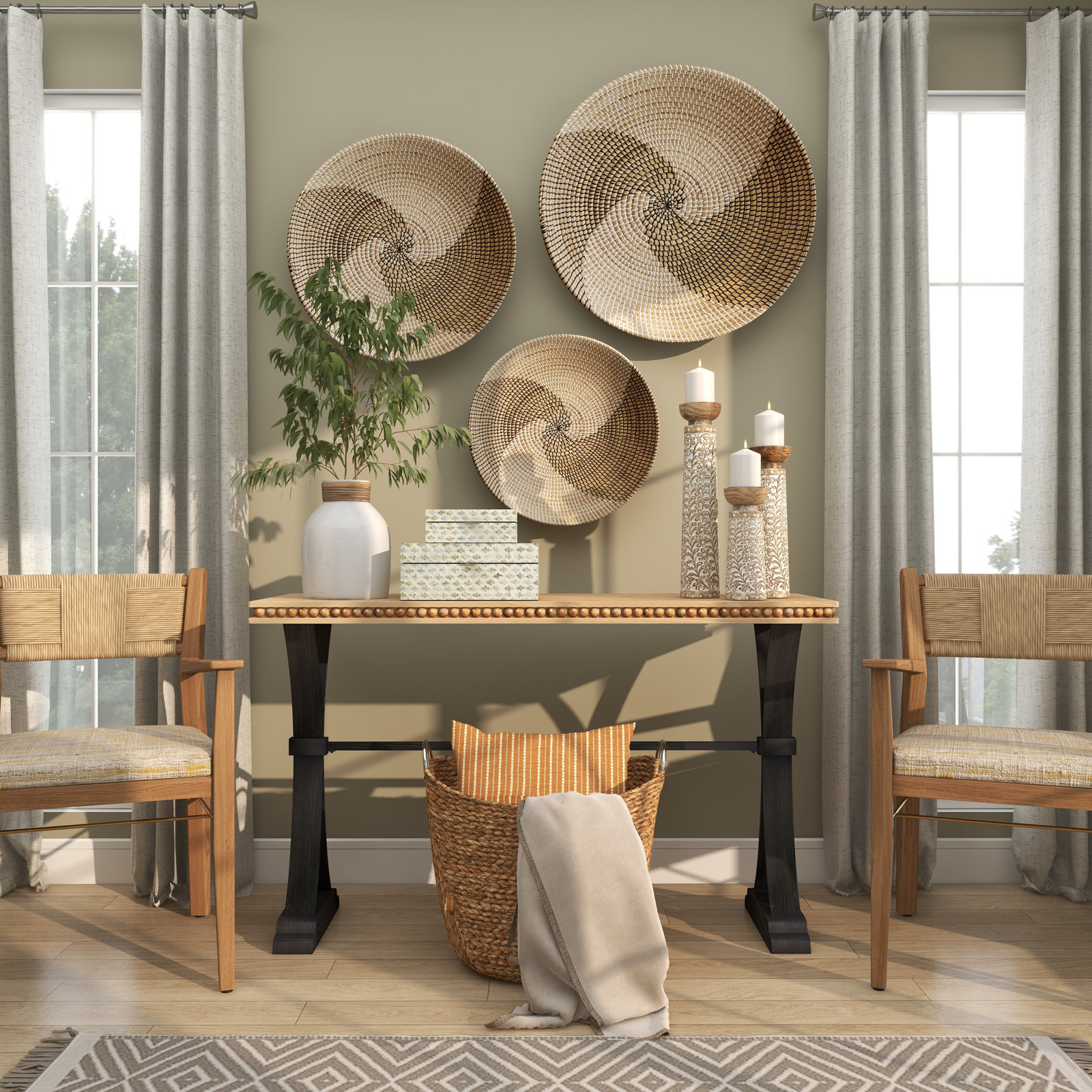 Handmade Seagrass Wall Decor
