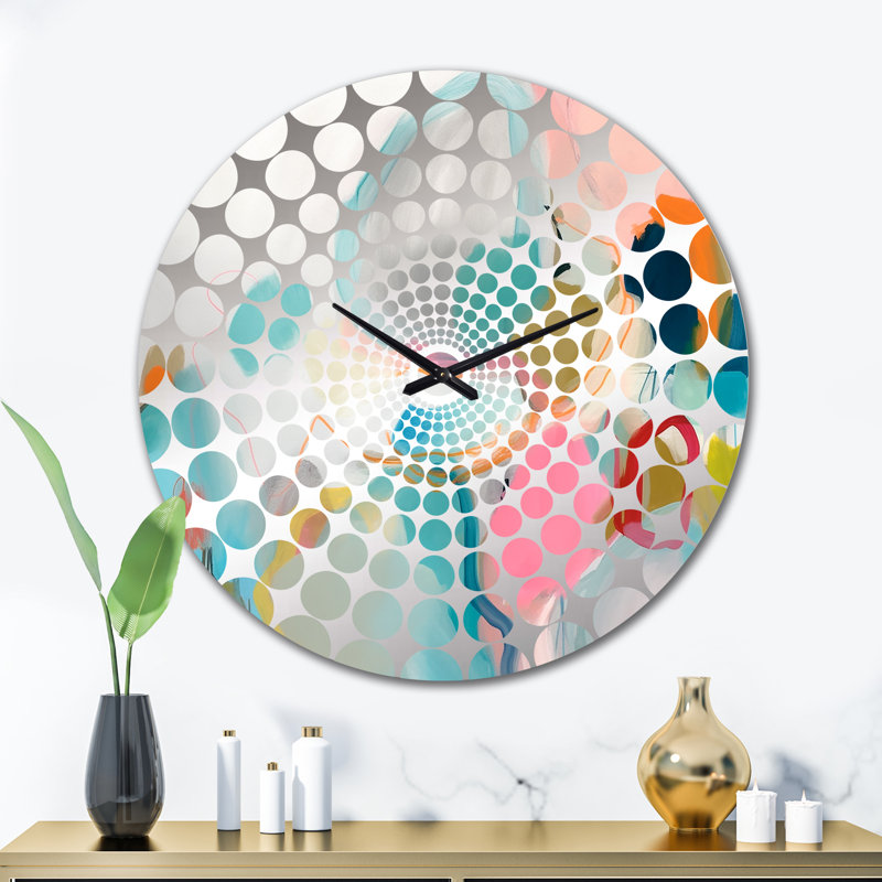 Horloge murale Hasko - Minimalisme abstrait, Grand
