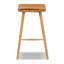 Valentino 25" Genuine Leather Wood Counter Stool-1752233734