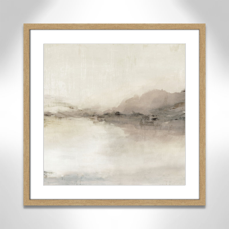 «Blush Horizon II» par Isabelle Z, L 23,5 po x H 23,5 po, Imprimé mat, Naturel