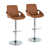 Camel Faux Leather/Chrome Metal