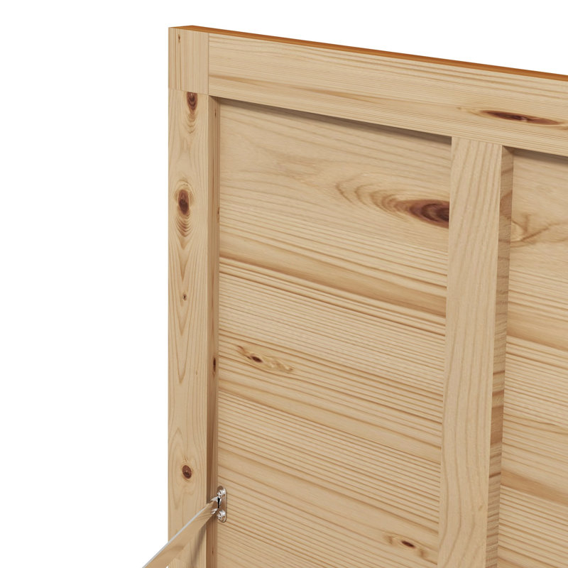 Outsunny 130cm W 47.5L Water Resistant Fir Solid Wood Deck Box in Brown