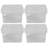 Wham Clip Square Plastic Storage Boxes with Secure Clip Lock Lids Clear/Clear/Clear