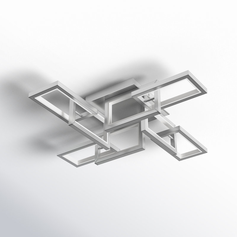 Sataria 8 - Light 29.25" Unique/Statement Geometric LED Flush Mount