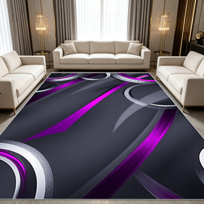 1PC Modern - Abstract Area Rugs for Living Room, Soft and Comfortable, Suitable for all seasons, easy - to - maintain, machine washable Indoor floor mat, Under Table Farmhouse suitable for Bedroom, Dining Room, Office, Patio, Balcony, Home Decor