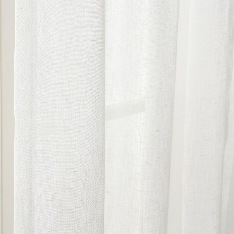 Paire de rideaux blancs 50 x 84 Ariana, L 50 po x L 84 po