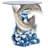 Dolphin Cove Sculptural Glass Side Table