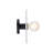 Rapoza 12" W 1-Light Dimmable Sconce with Natural Marble Shield