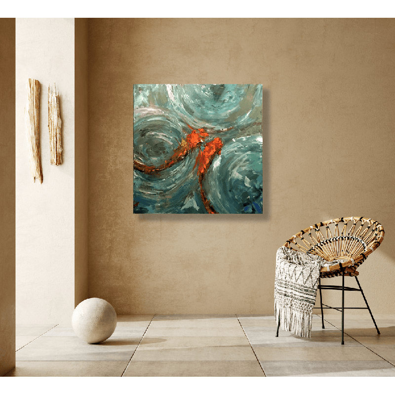 «Good Fortune II» par John Beard, peinture sur toile sans cadre