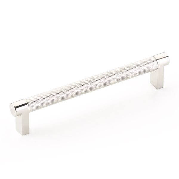 Select Cabinet Pull Bar / Handle Pull, Polished Nickel, 6" Center to Center