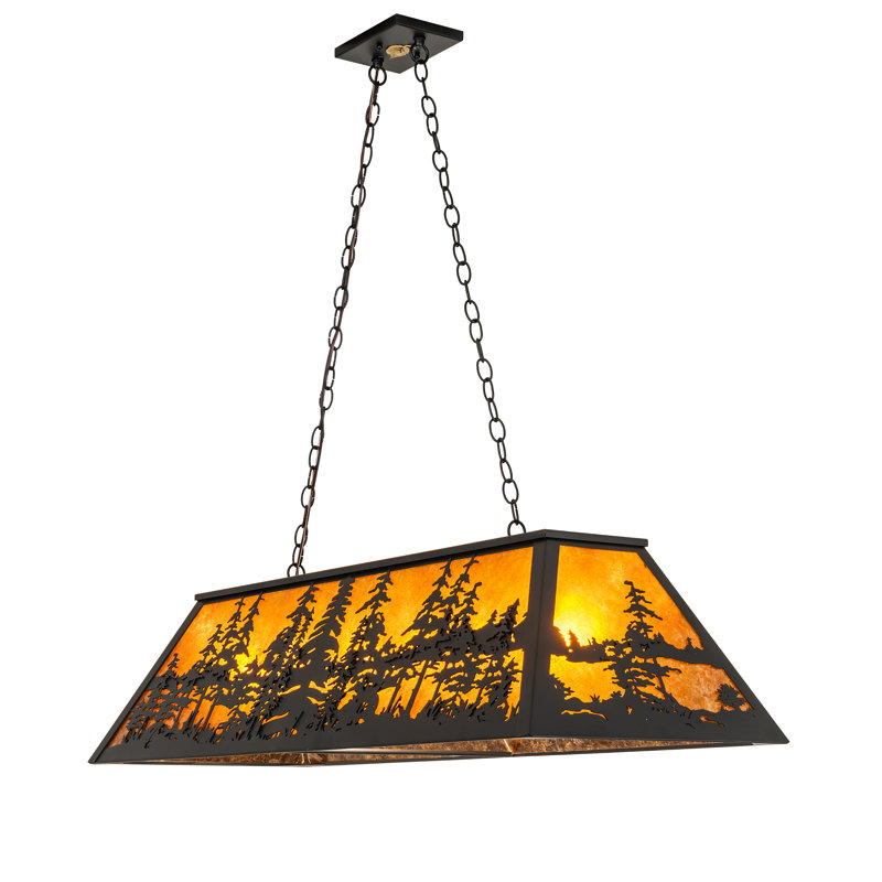 Doby 6 - Light Pendant, 44" H x 48" W x 17" D, Black