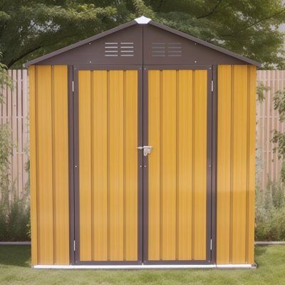 6 ft. W x 4 ft. D Metal Storage Shed