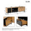 Unfinished TV Stand for TVs up to 75"