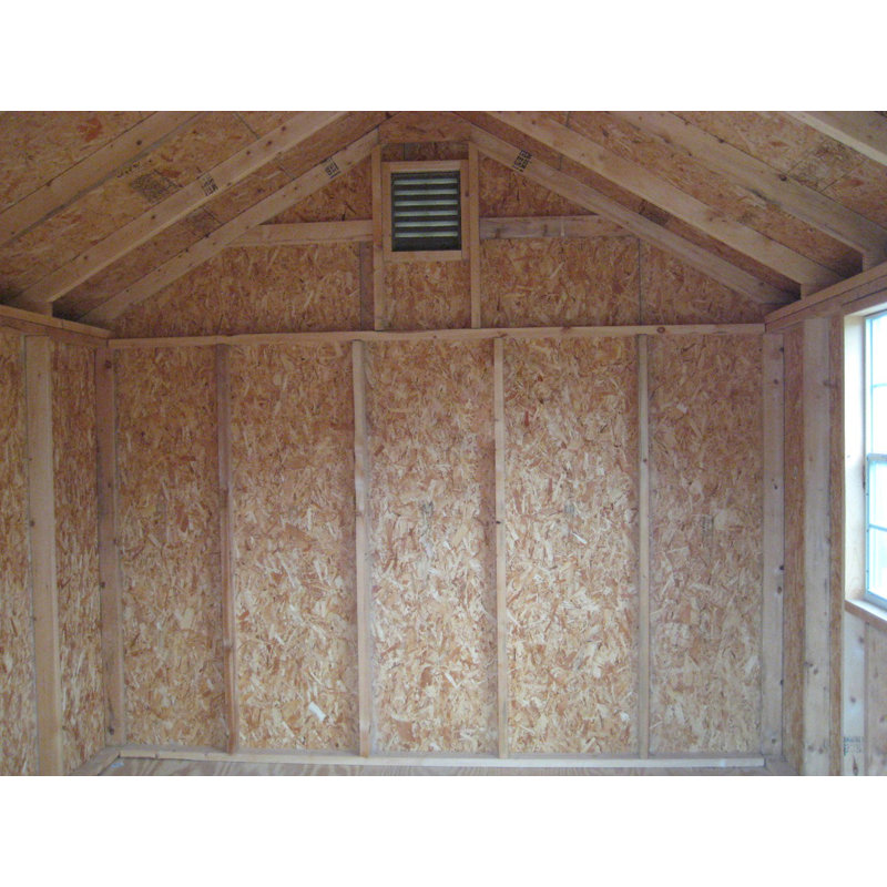 Colonial Williamsburg Outdoor Wood Storage Shed, 8' W x 8' D, Yes