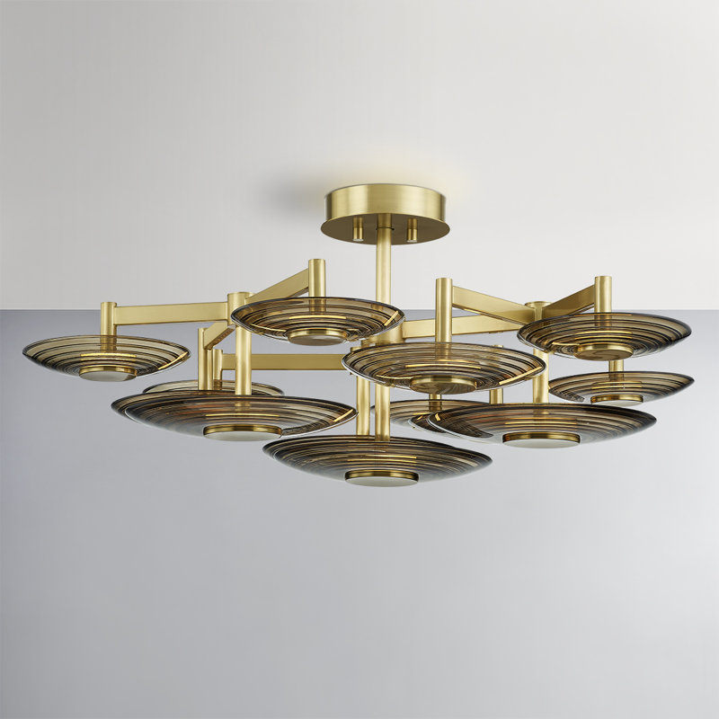 Griston 9 Light Semi Flush by Pembrooke & Ives for Hudson Valley Lighting