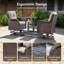 Ensemble de conversation pour 2 personnes avec table d'appoint-1576294768