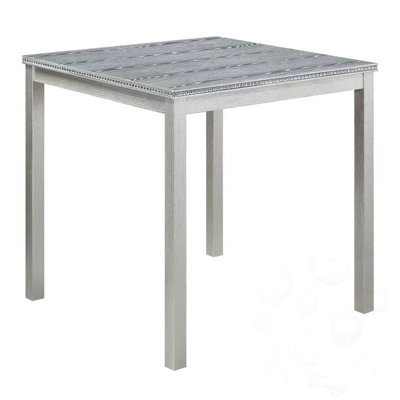 4 Person Wooden Dining Square Table