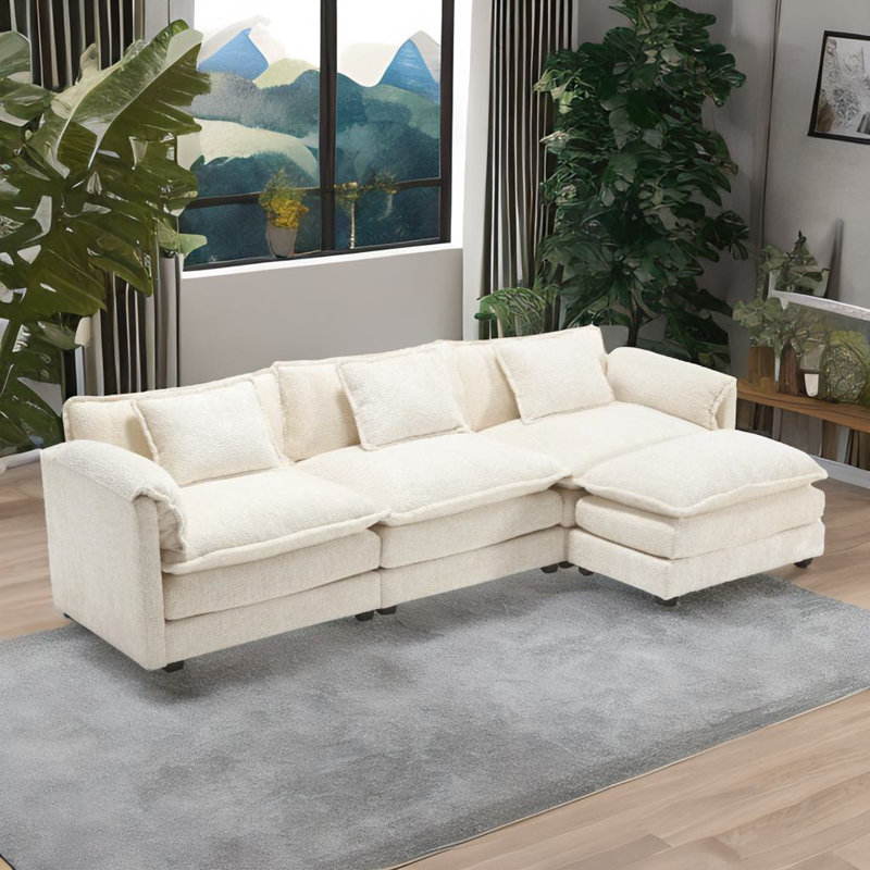 L-shape Sectional Sofa, Beige