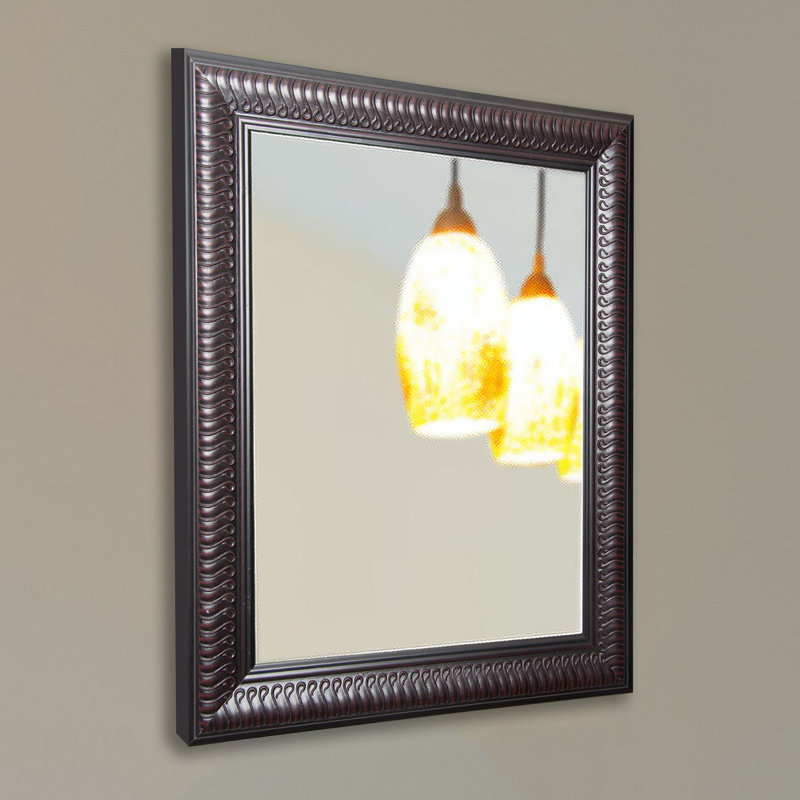 Ljubinka Solid Wood Flat Wall Mirror, 32.5" H x 41.5" W