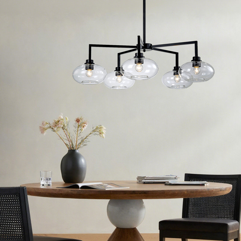 Lustre sphérique Spoutnik à 5 lumières à intensité variable