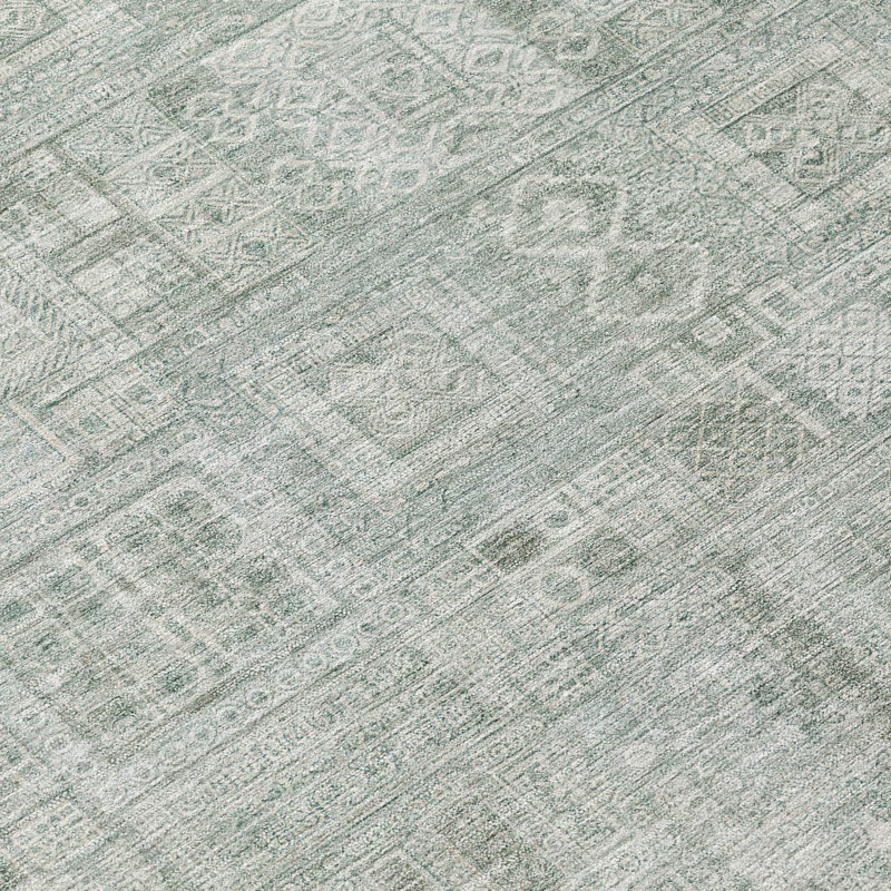 Tapis lavable à la machine intérieur / extérieur ACN2804, Sauge, 3 pi x 5 pi