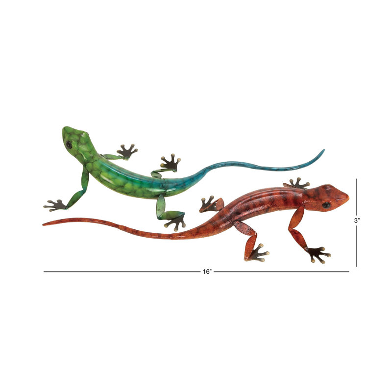 Sculpture lézard éclectique Felles