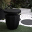 Table de jardin H 20,3 ", faux moderne, table d'appoint robuste et d'extérieur - avec