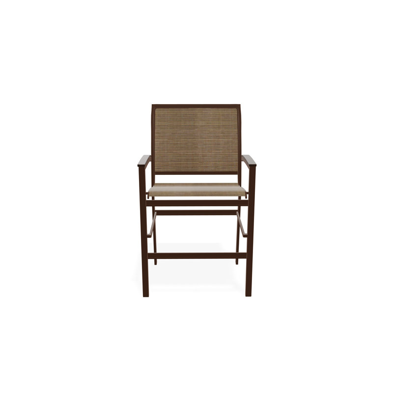 Chaise de café empilable en aluminium Bazza, Kona, Écorce
