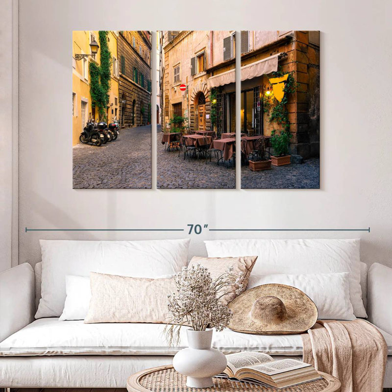 Sirci, rue historique de Rome, H 32 po x l 50 po