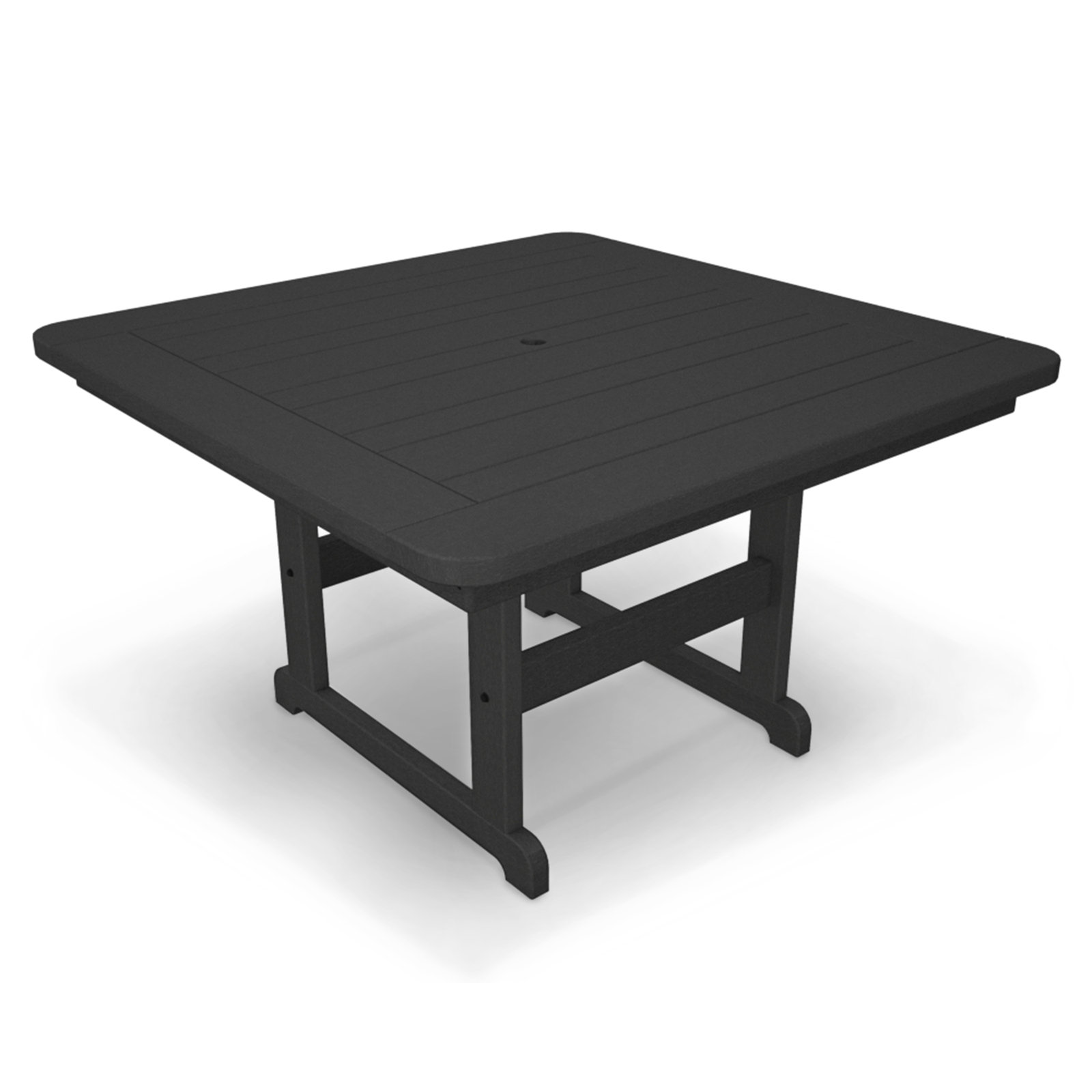 POLYWOOD® Park 50" Patio Dining Table, Black