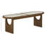Banc en bois de noyer brun Canovia-69316359