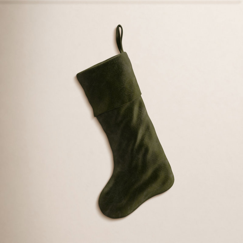 Velvet Stocking, Sage Green