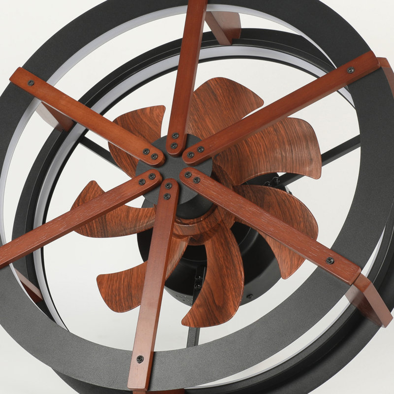 Ventilateur de plafond à intensité variable 18,9 "avec ensemble d'éclairage DEL et télécommande Karlena