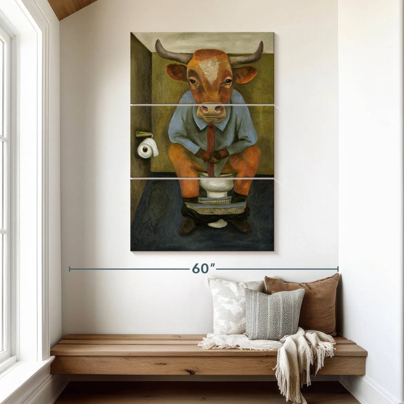 Bull Shitter, 50" H x 32" W