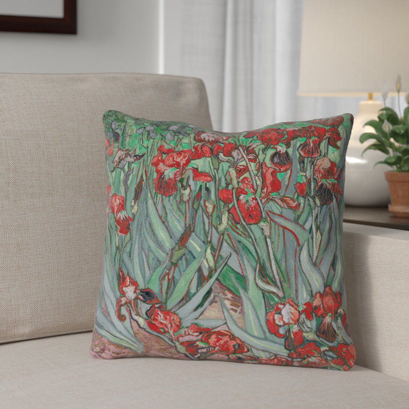 Coussin extérieur Morley, 16 po x 1 po, Vert / Orange