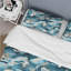 Blue Futuristic Stealth I - Ensemble de housse de couette camouflage - Polyester microfibre-867882661