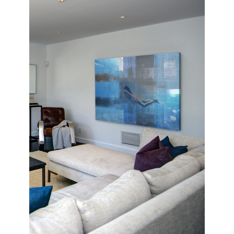 « sereneings » par parvez taj,, reproduction d’art sur toile tendue, H 16 po x l 24 po x P 1,5 po