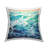 Cascading Ocean Splash Decorative Printed Throw Pillow by Irena Orlov