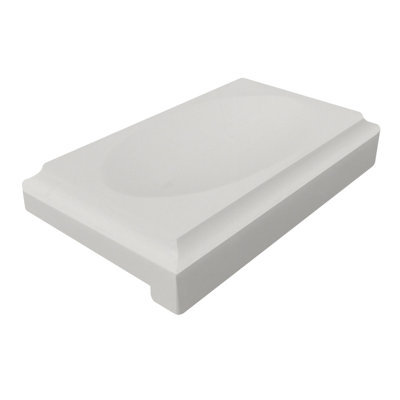 Porte-savon en surface solide, gris, 12,7 cm x 7,6 cm x 2,5 cm, FC7DCA5419934601B86C7FBE0C559031