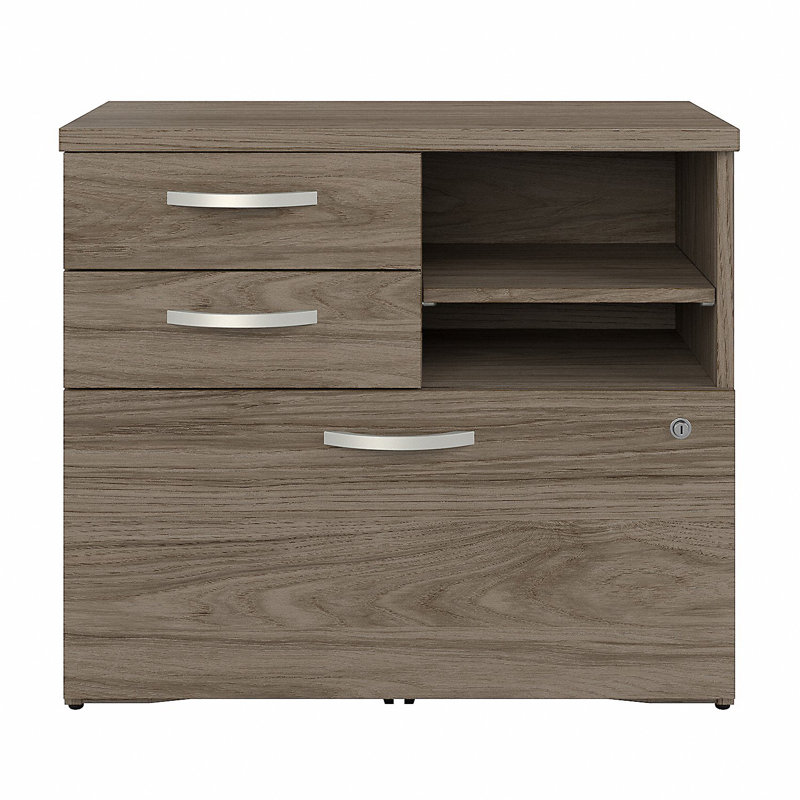 Kaydrie 30'' Wide 3 -Drawer File Cabinet, Modern Hickory