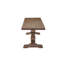 Banc en bois massif avec tréteaux doubles-316023778