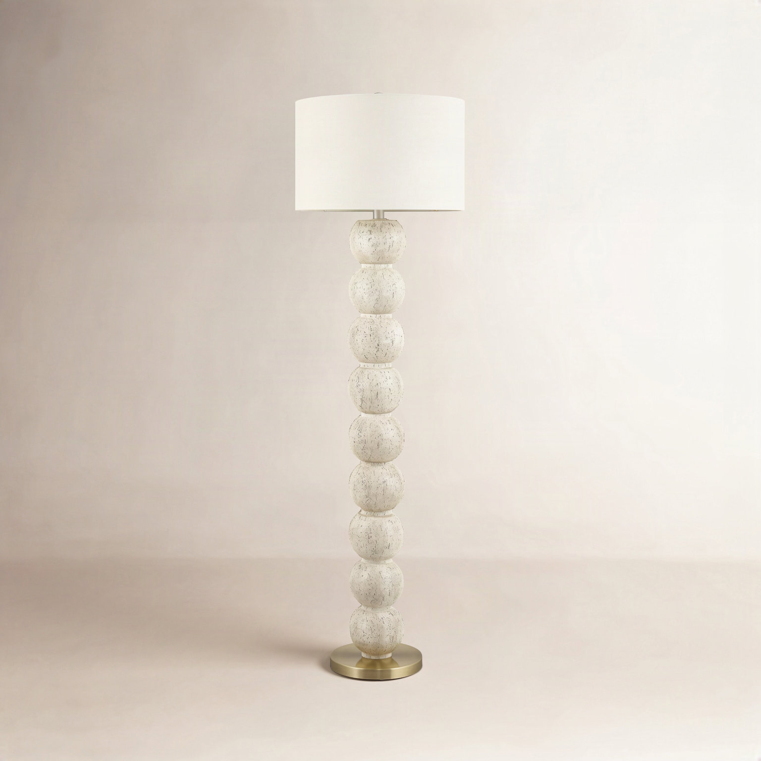 Kee 62'' Floor Lamp, Cream